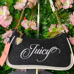 Juicy Couture, Raising Star Shoulder Bag In Black Liquorice